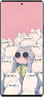 Силиконовый чехол Малышка с котами для Infinix Zero 40 5G - 6295u-3822 изображение 