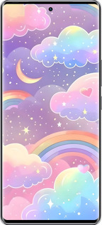 Силиконовый чехол Облака и радуга для Infinix Zero 40 5G - 6312u-3822 изображение 