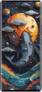 Силиконовый чехол Кит в космосе для Infinix Zero 40 5G - 6328u-3822 изображение 