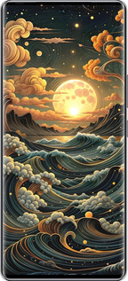 Силиконовый чехол Арт волны для Infinix Zero 40 5G - 6332u-3822 изображение 