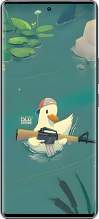 Силиконовый чехол Уточка с автоматом для Infinix Zero 40 5G - 6356u-3822 изображение 