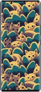 Силиконовый чехол С изображением кошек для Infinix Zero 40 5G - 6429u-3822 изображение 