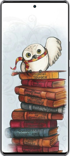 Силиконовый чехол Сова и книги для Infinix Zero 40 5G - 6436u-3822 изображение 