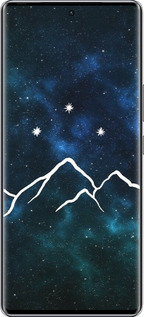 Силіконовий чехол Гори та зірки намальовані на тлі галактики для Infinix Zero 40 5G - 6490u-3822 изображение 