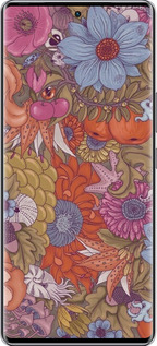 Силіконовий чехол Абстрактні  квіти для Infinix Zero 40 5G - 6526u-3822 изображение 