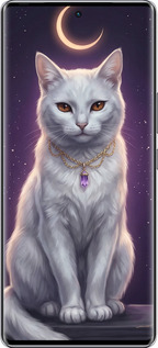 Силиконовый чехол Mystic White Cat Gothic Dark Purple Gold для Infinix Zero 40 5G - 6805u-3822 изображение 