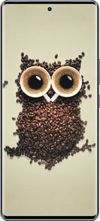 Силиконовый чехол Сова из кофе для Infinix Zero 40 5G - 777u-3822 изображение 