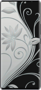 Силиконовый чехол Цветы на чёрно-белом фоне для Infinix Zero 40 5G - 840u-3822 изображение 
