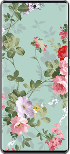 Силиконовый чехол Цветочные обои 2 для Infinix Zero 40 5G - 862u-3822 изображение 