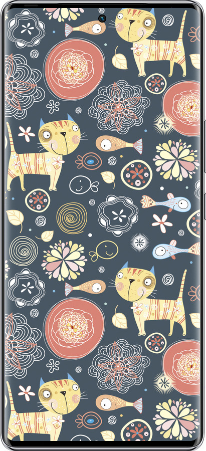 Силіконовий чехол Кошенята v4 для Infinix Zero 40 5G - 1224u-3822 изображение 