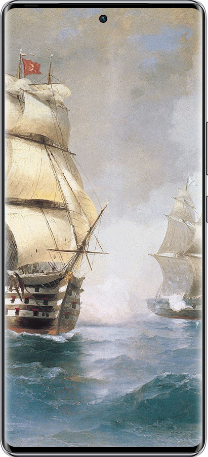 Силиконовый чехол Айвазовский. Корабли для Infinix Zero 40 5G - 160u-3822 изображение 