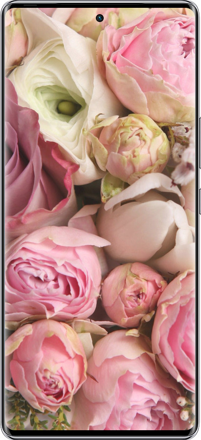 Силиконовый чехол Розы v2 для Infinix Zero 40 5G - 2320u-3822 изображение 