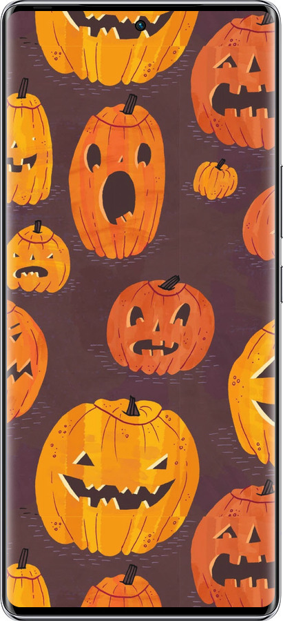 Силиконовый чехол Тыквы на Хеллоуин для Infinix Zero 40 5G - 233u-3822 изображение 