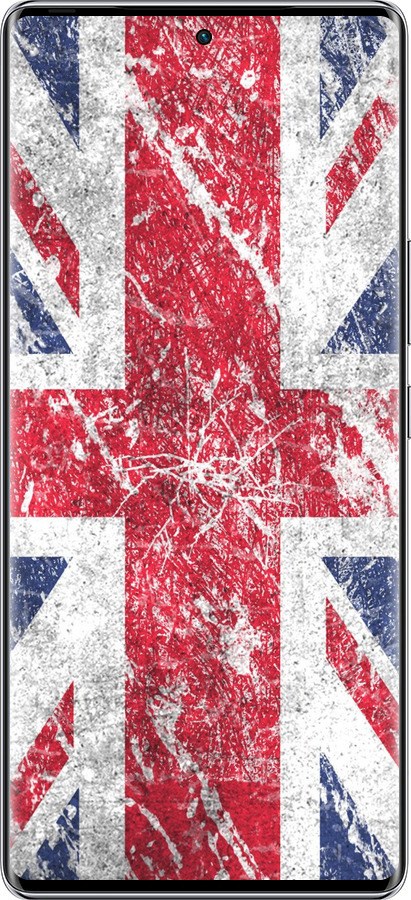 Силиконовый чехол Флаг Великобритании 1 для Infinix Zero 40 5G - 386u-3822 изображение 