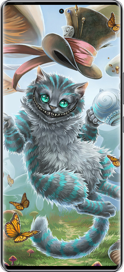 Силиконовый чехол Чеширский кот 2 для Infinix Zero 40 5G - 3993u-3822 изображение 