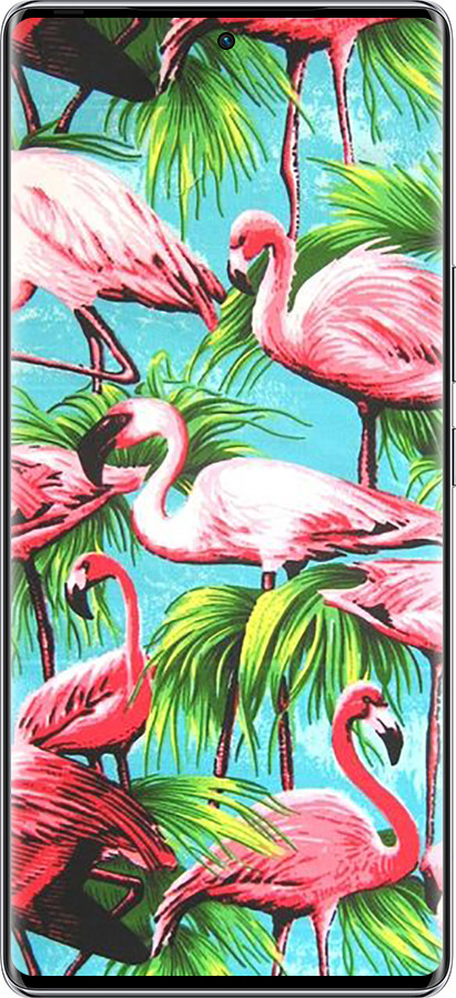 Силиконовый чехол Tropical background для Infinix Zero 40 5G - 4016u-3822 изображение 