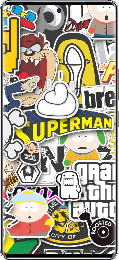 Силиконовый чехол Popular logos для Infinix Zero 40 5G - 4023u-3822 изображение 