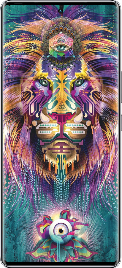 Силиконовый чехол Люминесцентный лев для Infinix Zero 40 5G - 4037u-3822 изображение 