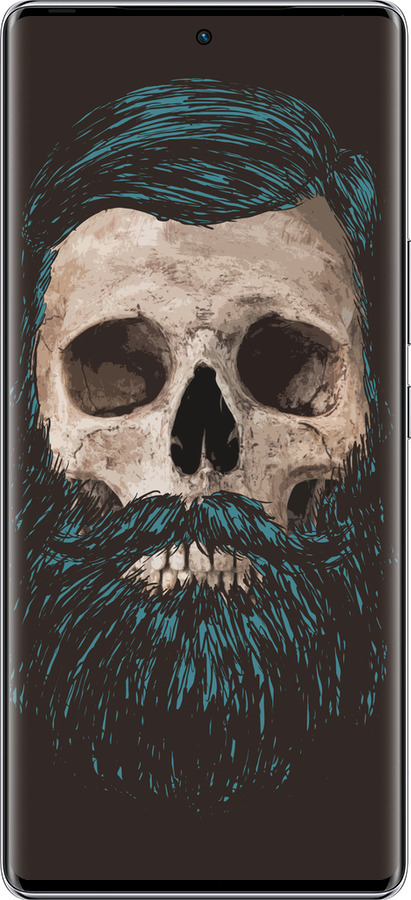 Силиконовый чехол Череп с бородой для Infinix Zero 40 5G - 4102u-3822 изображение 