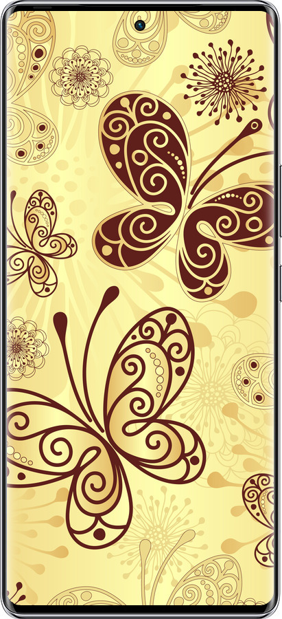 Силиконовый чехол Красивые бабочки для Infinix Zero 40 5G - 4170u-3822 изображение 