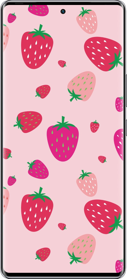 Силиконовый чехол Клубнички для Infinix Zero 40 5G - 4332u-3822 изображение 