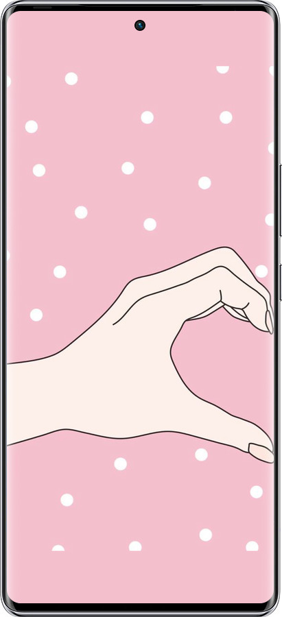 Силиконовый чехол Половинка сердца для Infinix Zero 40 5G - 4340u-3822 изображение 