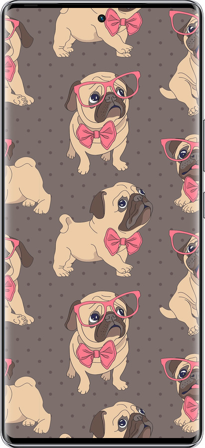 Силиконовый чехол мопсики 2 для Infinix Zero 40 5G - 4362u-3822 изображение 