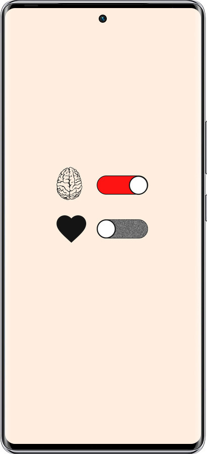 Силиконовый чехол Любовь и ум для Infinix Zero 40 5G - 4553u-3822 изображение 