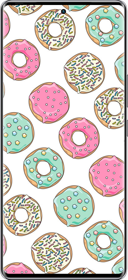 Силиконовый чехол Пончики 1 для Infinix Zero 40 5G - 4657u-3822 изображение 