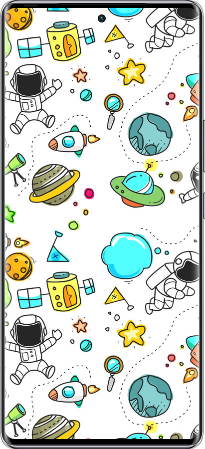 Силиконовый чехол Космос для Infinix Zero 40 5G - 4735u-3822 изображение 