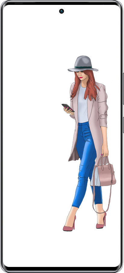 Силиконовый чехол Девушка 1 для Infinix Zero 40 5G - 4751u-3822 изображение 