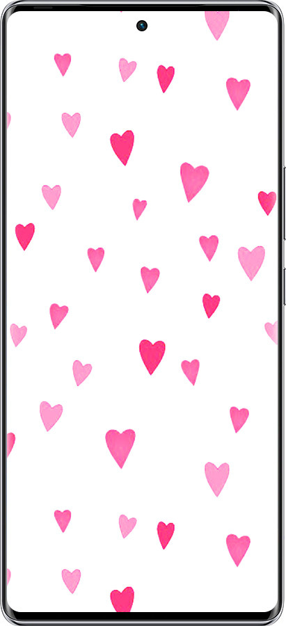 Силиконовый чехол Сердечки 2 для Infinix Zero 40 5G - 4763u-3822 изображение 