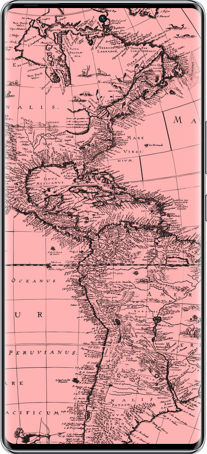 Силиконовый чехол Карта для Infinix Zero 40 5G - 4794u-3822 изображение 