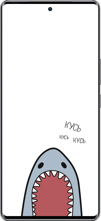 Силиконовый чехол Акула для Infinix Zero 40 5G - 4870u-3822 изображение 