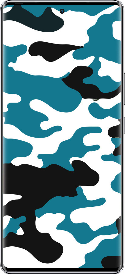 Силиконовый чехол Камуфляж прозрачный фон для Infinix Zero 40 5G - 4877u-3822 изображение 