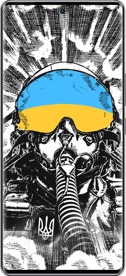 Силиконовый чехол Призрак Киева v3 для Infinix Zero 40 5G - 5307u-3822 изображение 