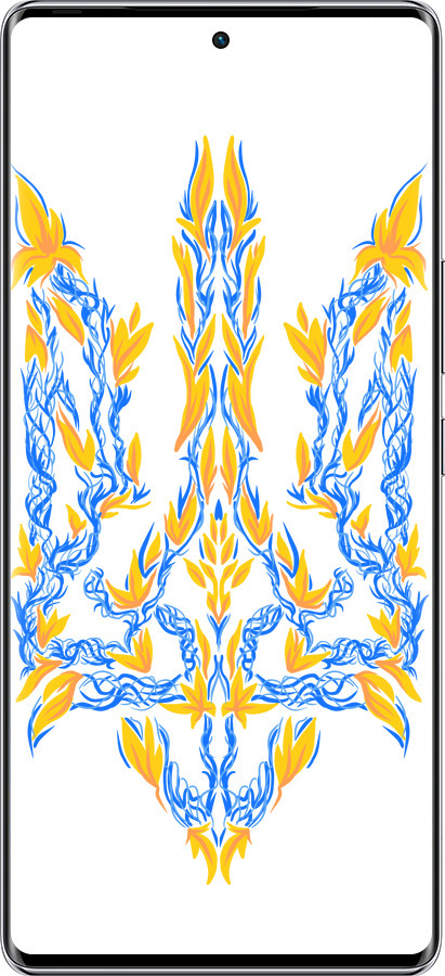 Силиконовый чехол Герб Украины v3 для Infinix Zero 40 5G - 5313u-3822 изображение 