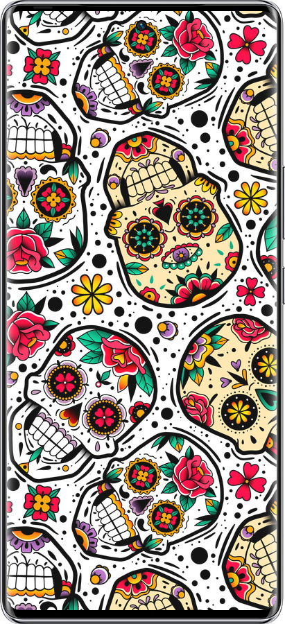 Силіконовий чехол Черепи для Infinix Zero 40 5G - 5471u-3822 изображение 