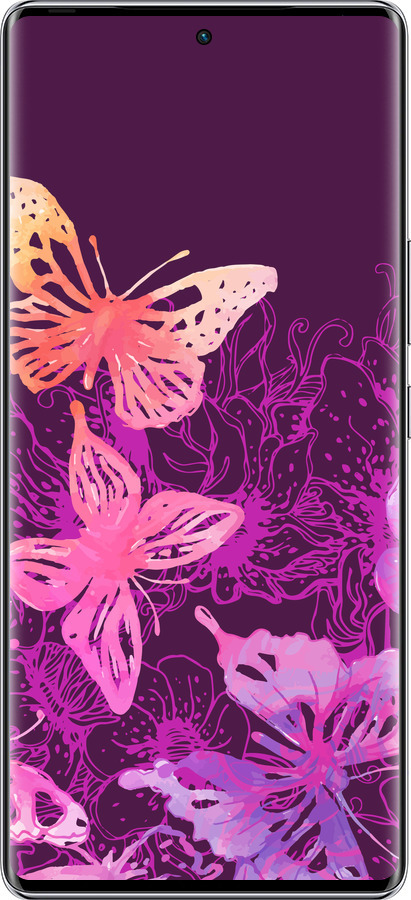 Силиконовый чехол Бабочки v2 для Infinix Zero 40 5G - 5475u-3822 изображение 