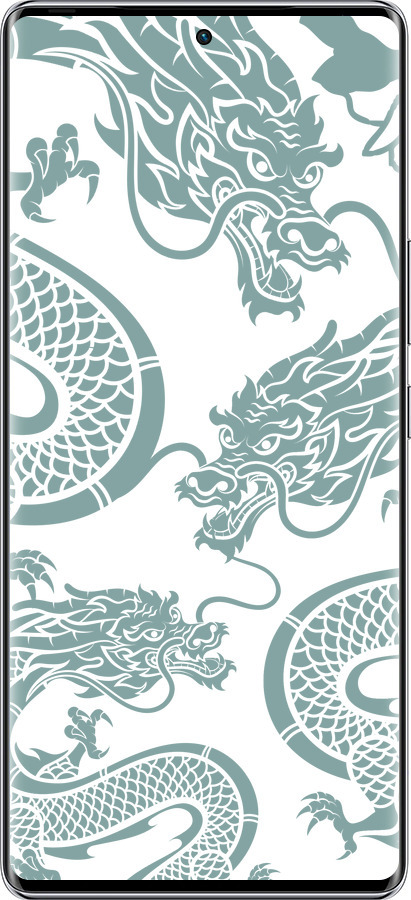 Силиконовый чехол Дракон для Infinix Zero 40 5G - 5476u-3822 изображение 