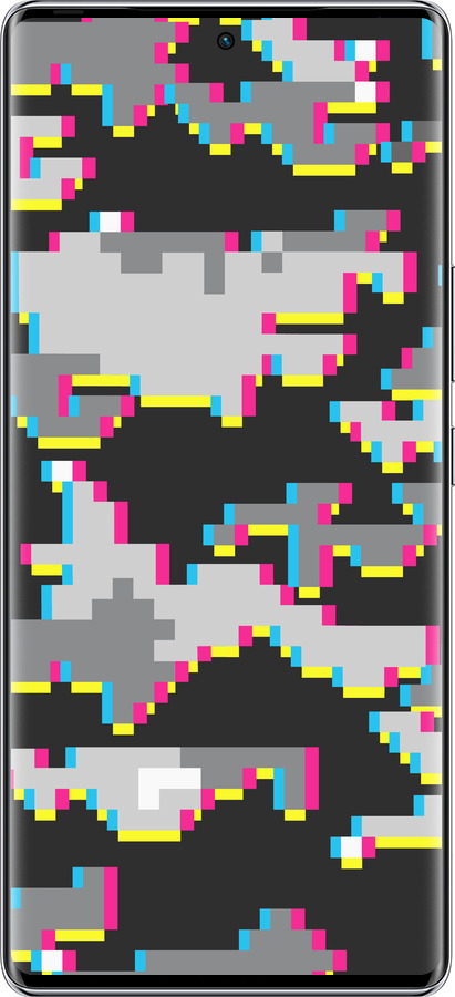 Силиконовый чехол Пиксельный камуфляж для Infinix Zero 40 5G - 5481u-3822 изображение 