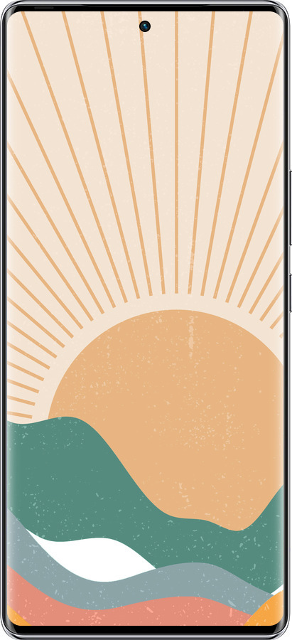 Силіконовий чехол Гори і сонце v2 для Infinix Zero 40 5G - 5488u-3822 изображение 