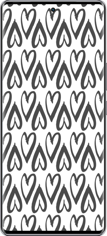 Силіконовий чехол Серця v2 для Infinix Zero 40 5G - 5497u-3822 изображение 