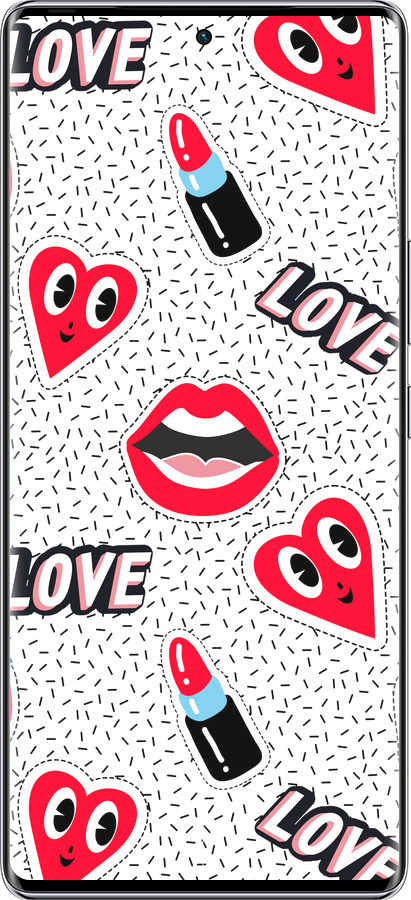 Силиконовый чехол Стикеры v3 для Infinix Zero 40 5G - 5502u-3822 изображение 