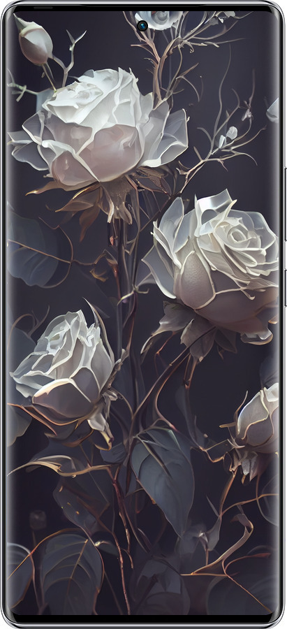 Силиконовый чехол Розы 2 для Infinix Zero 40 5G - 5550u-3822 изображение 