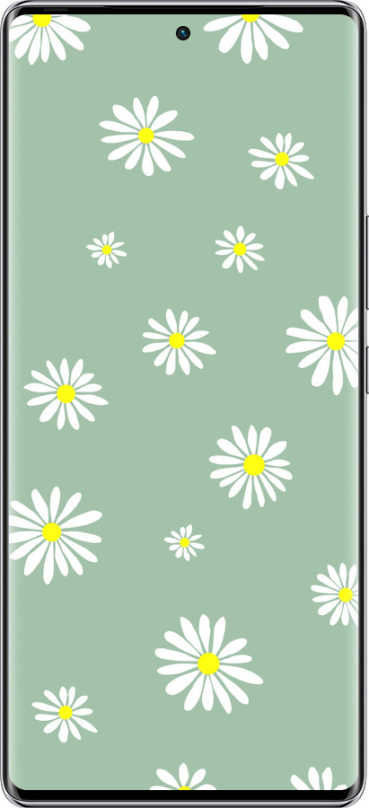 Силиконовый чехол Ромашки v4 для Infinix Zero 40 5G - 5603u-3822 изображение 