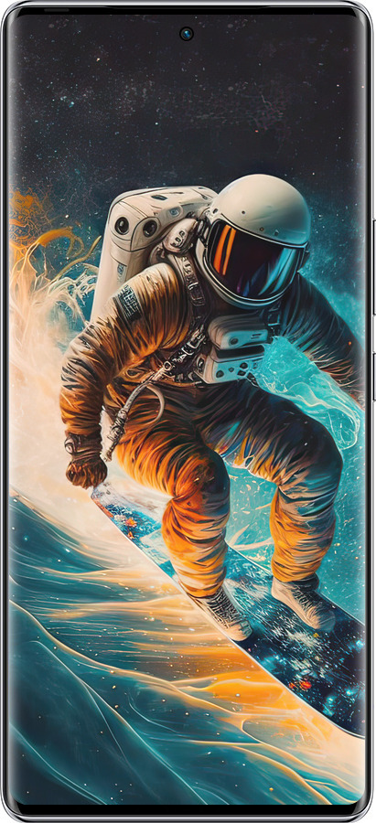 Силиконовый чехол Сноубордист для Infinix Zero 40 5G - 5604u-3822 изображение 