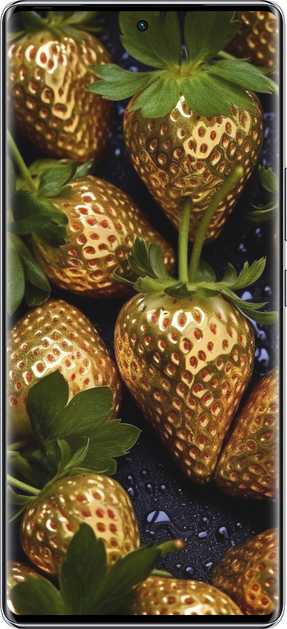 Силиконовый чехол Золотая клубника для Infinix Zero 40 5G - 5637u-3822 изображение 