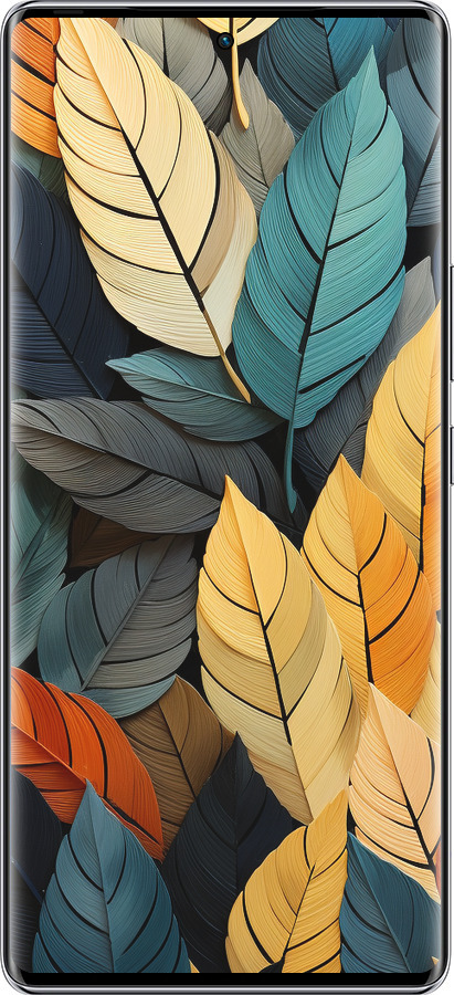 Силиконовый чехол Кольорове листя для Infinix Zero 40 5G - 5644u-3822 изображение 