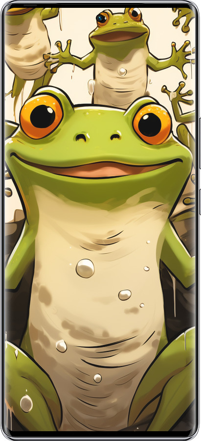 Силиконовый чехол Веселая жаба для Infinix Zero 40 5G - 5658u-3822 изображение 